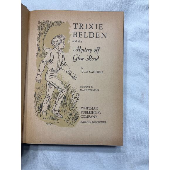 Trixie Belden and the Mystery Off Glen Road 1956 Whitman Vintage Book - Picture 8 of 12